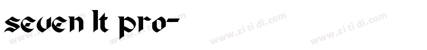 seven lt pro字体转换